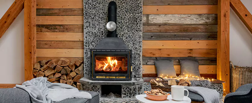 Thelin Hearth Products Direct Vent Gas Stove Fireplace Inspection in Clayton, North Carolina